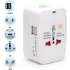 LAMTECH TRAVEL ADAPTER WITH 2 USB PORT & 4 DIFFERENT PLUGS LAMTECH TRAVEL ADAPTER WITH 2 USB PORT & 4 DIFFERENT PLUGS